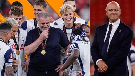 Tottenham players do NOT expect Ange Postecoglou to be in charge next season despite Europa League win - with chairman Daniel Levy believed to have already eyed replacements