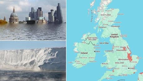 Is YOUR hometown at risk? Terrifying interactive map reveals the towns and cities that could be plunged UNDERWATER if the West Antarctic Ice Sheet collapses