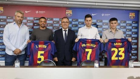 Joao Victor, Pacheco y Gauna, presentados