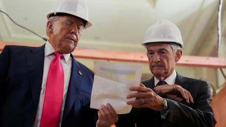 Powell corrige a Trump frente a la prensa por dar datos falsos sobre el coste de la obra de un edificio de la Fed