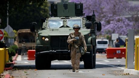 Marineinfanteristen vor Anti-Trump-Protesten in Los Angeles eingetroffen