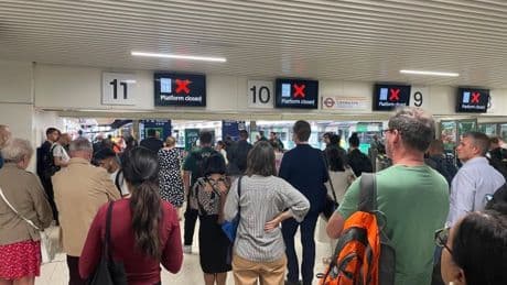 Train veers off track forcing long delays for Euston passengers