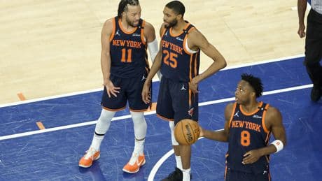Jalen Brunson isn’t letting himself — or the Knicks — celebrate their accomplishments just yet