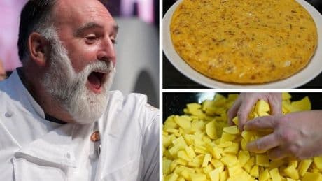 El sencillo truco de José Andrés para darle la vuelta a la tortilla de patata