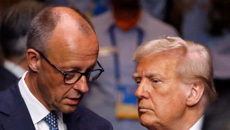 Der Kanzler und der US-Präsident - Was gibt’s denn da zu tuscheln, Herr Merz?