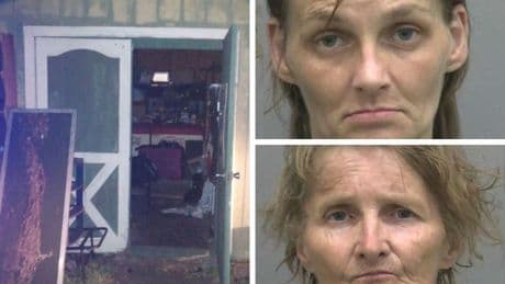 Two women accused of child neglect after 5-year-olds shut in shed in Florida heat