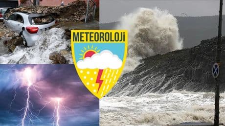 O iller için 'felaket' uyarısı geldi! Meteoroloji saat verdi: Yarın öğleden sonra sel, yıldırım ve fırtına vuracak!