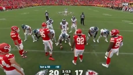 Chris Jones-Jalen Hurts heated trash talk caught on hot mic as Eagles extend Chiefs’ misery