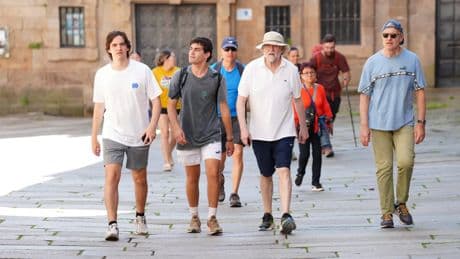 Rajoy termina el Camino de Santiago acompañado de su hijo y su hermano: &quot;Se lo recomiendo a todos&quot;
