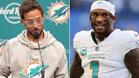 Under-pressure Mike McDaniel takes shot at quarterback Tua Tagovailoa over Dolphins' disastrous start to season
