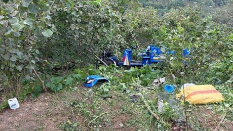 Ordu'da devrilen tarım aracının sürücüsü öldü