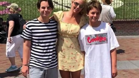 Britney Spears beams as she reunites with rarely-seen son who towers over her