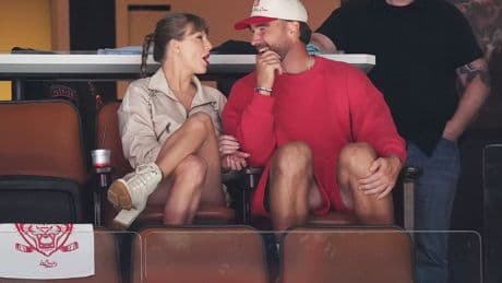 Taylor Swift, Travis Kelce take in Game 4 of Stanley Cup final between Oilers and Panthers