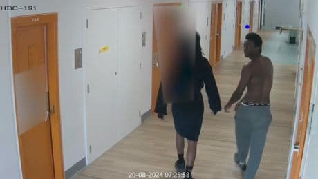 Chilling moment prisoners smirk before battering sex offender to death in cell in 37-sec attack – then calmly walk away