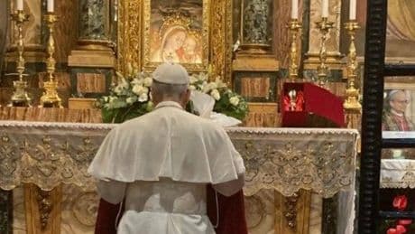 Primera imagen del papa León XIV fuera de Roma en una salida sorpresa a un santuario agustino