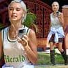 Iris Law goes braless beneath a basketball vest as British model steps out in sunny Los Angeles after attending the Cannes Film Festival