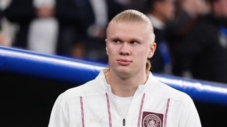 Manchester City striker Erling Haaland back in training after injury