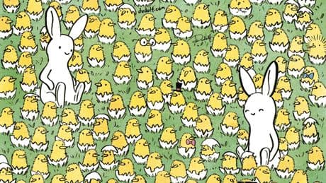 Wimmelbild der Woche - Können Sie die verschlossenen Eier finden?