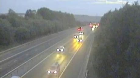 M25 and M11 grind to a halt due to crash involving four vehicles and car fire with severe delays expected