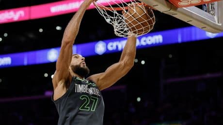 Rudy Gobert, Julius Randle propel Timberwolves past Lakers and into second round