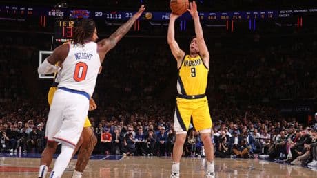 Pacers’ T.J. McConnell taunts Timothee Chalamet, Kylie Jenner and Ben Stiller in surreal moment
