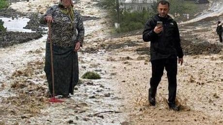 Bir kent felaketi yaşadı! Sel ve heyelan hayatı felç etti