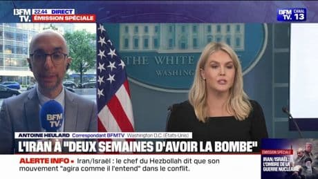 Conflit Israël/Iran: l'Iran est à "deux semaines d'avoir la bombe" selon Donald Trump