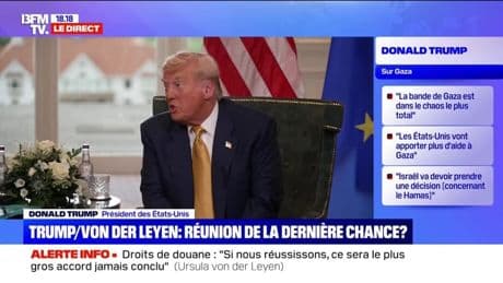 Gaza: "Cette région est vraiment dans le chaos total", affirme Donald Trump