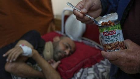 Israel's blockade means Gaza's hospitals cannot provide food to recovering patients