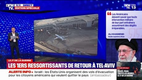 Israël: les images des premiers ressortissants arrivés à Tel-Aviv