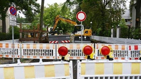 Wieso eine Baustelle in Schmargendorf seit Wochen still steht