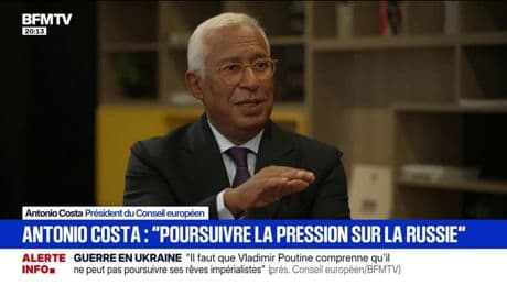 "L'essentiel [...] c'est de stabiliser les relations entre l'Europe et les États-Unis", assure Antonio Costa, président du Conseil européen