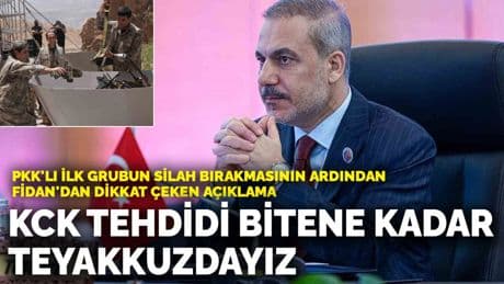 Fidan'dan dikkat çeken açıklama: KCK tehdidi bitene kadar teyakkuzdayız