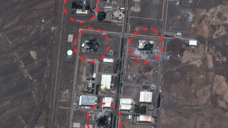 Satellite images show damage to Iranian nuclear facility