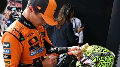 F1 fans floored by what Lando Norris wrote on champagne bottle after Hungarian GP win