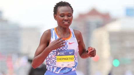 Marathon world record holder Ruth Chepngetich provisionally suspended after positive drugs test