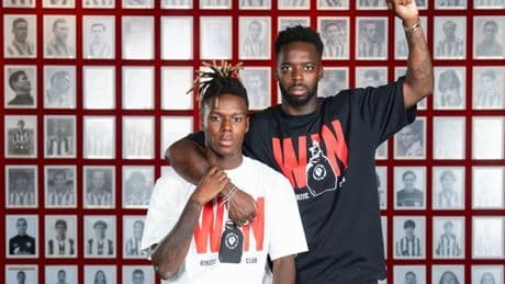 Las nuevas camisetas 'WIN' que lucen los Williams para celebrar la renovación de Nico por el Athletic