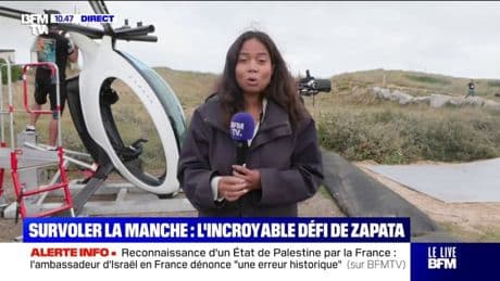 L'ingénieur marseillais Franky Zapata se prépare à traverser la Manche avec sa nouvelle invention: le Air Scooter