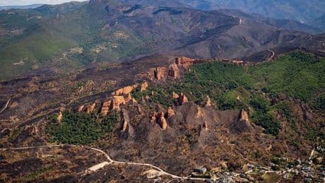 Así han quedado las zonas de Ourense, León y Zamora afectadas por los incendios