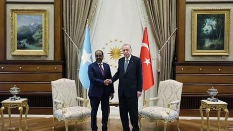 Başkan Erdoğan, Somali Cumhurbaşkanı Mahmud ile bir araya geldi