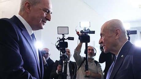 Son dakika: Meclis Başkanı Kurtulmuş, Bahçeli'yi ziyaret etti