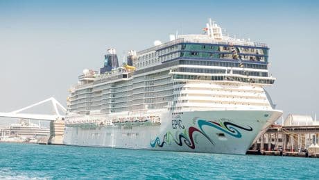 Norwegian Cruise passenger falls into sea and ship detached from pier after being battered by strong winds