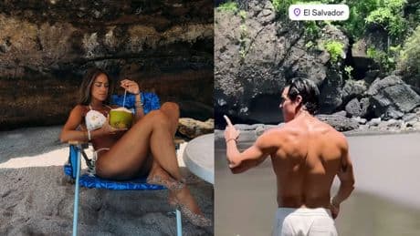 Mario Casas, Melyssa Pinto, Óscar Casas y Ana Mena, de vacaciones en El Salvador con la familia al completo