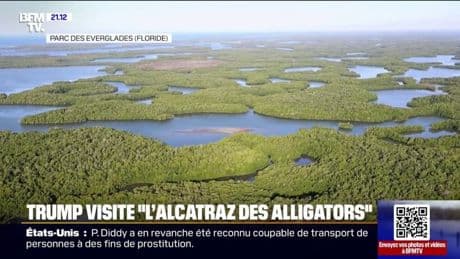 États-Unis: Donald Trump visite "l’Alcatraz des Alligators", une prison pour migrants