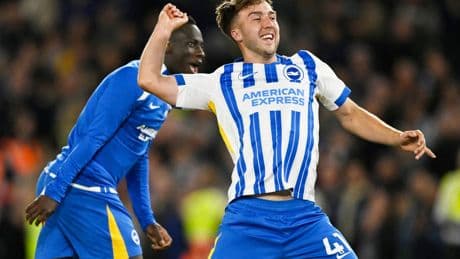 Brighton’s super-subs stun Liverpool to keep European dream alive