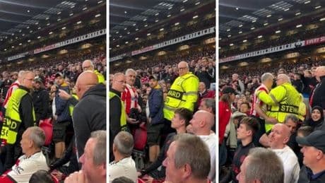 El incómodo momento de dos aficionados del Athletic al ser expulsados de Old Trafford: «Fue humillante»