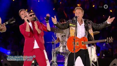 Der Auftritt im Video  - Hit-Reunion! Hier feiern Bohlen und Silbereisen auf einer Bühne