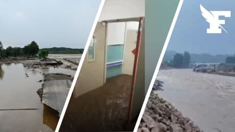 Coulées de boue, inondations et glissements de terrain... Pluies torrentielles en Chine