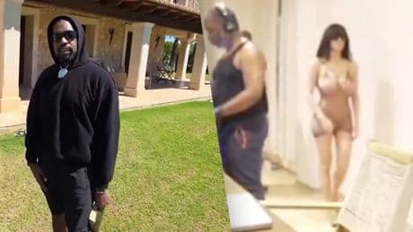Und Bianca läuft halbnackt durchs Bild - Kanye West sagt im Livestream, er sei schwul