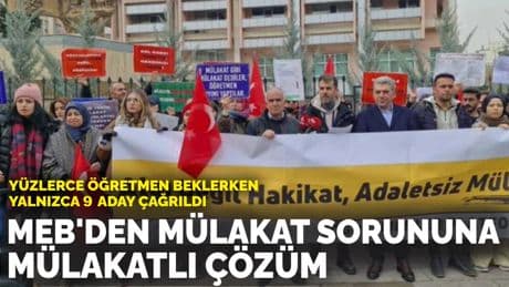 Yüzlerce öğretmen beklerken yalnızca 9 aday çağrıldı: MEB'den mülakat sorununa mülakatlı çözüm